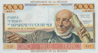 Runion 5.000 Francs, 1965 image