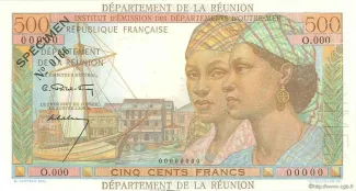 Runion 500 Francs, 1964 image