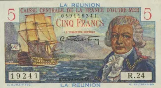 Runion 5 Francs, 1947 image