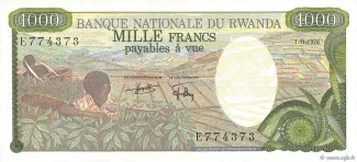 Rwanda 1.000 Francs, 1978 image