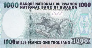 Rwanda 1.000 Francs, 2004 reverse