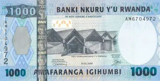 Rwanda 1.000 Francs, 2008 image