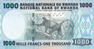 Rwanda 1.000 Francs, 2008 reverse