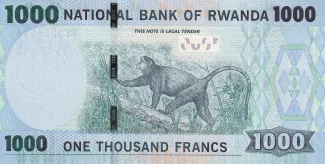 Rwanda 1.000 Francs, 2015 reverse