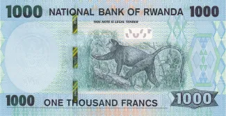 Rwanda 1.000 Francs, 2019 reverse
