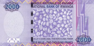Rwanda 2.000 Francs, 2007 reverse