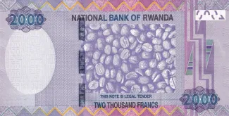 Rwanda 2.000 Francs, 2014 reverse