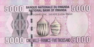 Rwanda 5.000 Francs, 2004 reverse