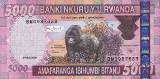 Rwanda 5.000 Francs, 2009 image