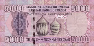 Rwanda 5.000 Francs, 2009 reverse