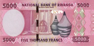 Rwanda 5.000 Francs, 2024 reverse