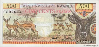 Rwanda 500 Francs, 1978 image