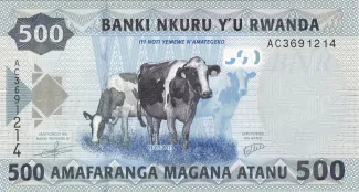 Rwanda 500 Francs, 2013 image