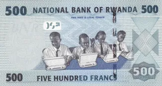 Rwanda 500 Francs, 2013 reverse