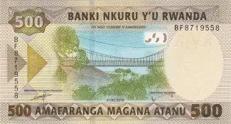 Rwanda 500 Francs, 2019 image