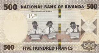 Rwanda 500 Francs, 2019 reverse