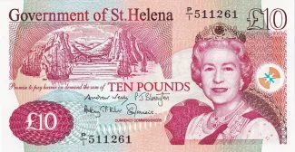 Saint Helena 10 Pounds - Elizabeth II, 2004-2012 obverse