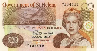 Saint Helena 20 Pounds - Elizabeth II, 2004-2012 obverse