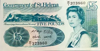 Saint Helena 5 Pounds - Elizabeth II, 1998 obverse