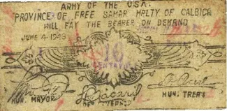 Samar 10 Centavos, 1943 image