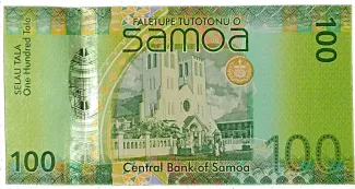 Samoa 100 Tālā, 2017 reverse