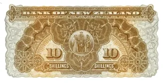 Samoa 10 Shillings, 1920 reverse