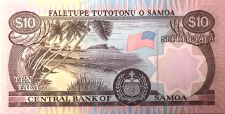 Samoa 10 Tālā, 2002-2005 reverse