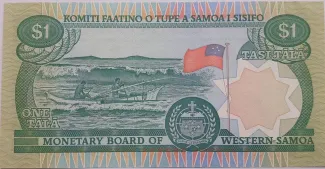 Samoa 1 Tālā, 1980-2020 reverse