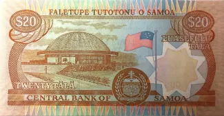 Samoa 20 Tālā, 2002-2005 reverse