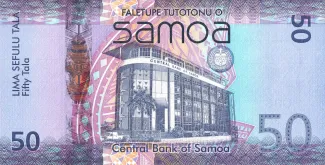 Samoa 50 Tālā, 2008-2017 reverse