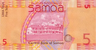 Samoa 5 Tālā, 2008-2017 reverse