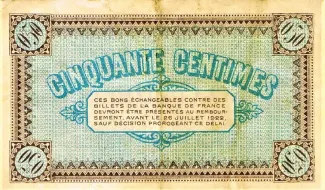 Sane-et-Loire, Department of 50 Centimes, 1917 reverse