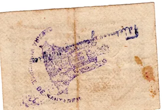 Santarm, District of 1 Centavo,  reverse