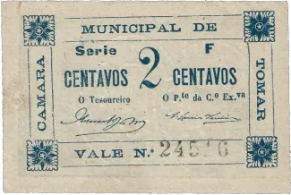 Santarm, District of 2 Centavos,  reverse
