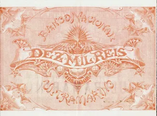 São Tomé and Príncipe 10.000 Réis, 1897 reverse
