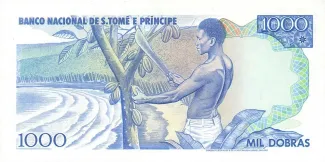 São Tomé and Príncipe 1.000 Dobras, 1982 reverse
