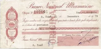 São Tomé and Príncipe 1.000 Escudos, 1974 obverse