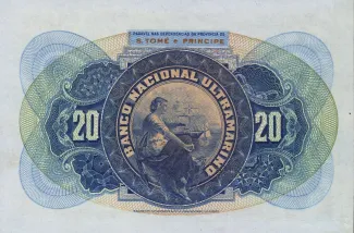São Tomé and Príncipe 20 Escudos, 1921 reverse