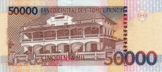 São Tomé and Príncipe 50.000 Dobras, 1996-2013 reverse