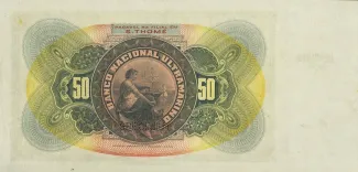 São Tomé and Príncipe 50.000 Réis, 1909 reverse