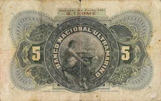 São Tomé and Príncipe 5.000 Réis, 1909 reverse