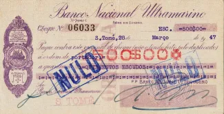 São Tomé and Príncipe 500 Escudos, 1947 obverse