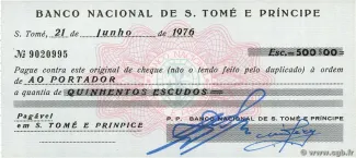 São Tomé and Príncipe 500 Escudos, 1976 obverse