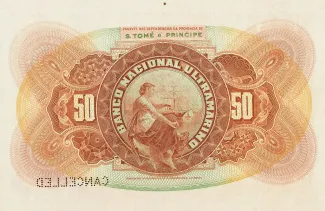 São Tomé and Príncipe 50 Escudos, 1921 reverse