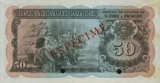 São Tomé and Príncipe 50 Escudos, 1946 reverse