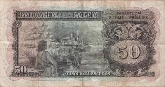 São Tomé and Príncipe 50 Escudos, 1958 reverse