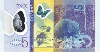São Tomé and Príncipe 5 Dobras, 2016 reverse
