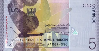 São Tomé and Príncipe 5 Dobras, 2020 image