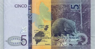 São Tomé and Príncipe 5 Dobras, 2020 reverse