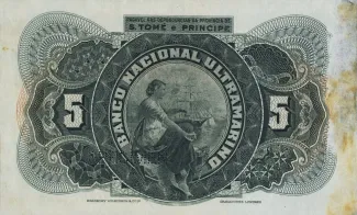 São Tomé and Príncipe 5 Escudos, 1921 reverse